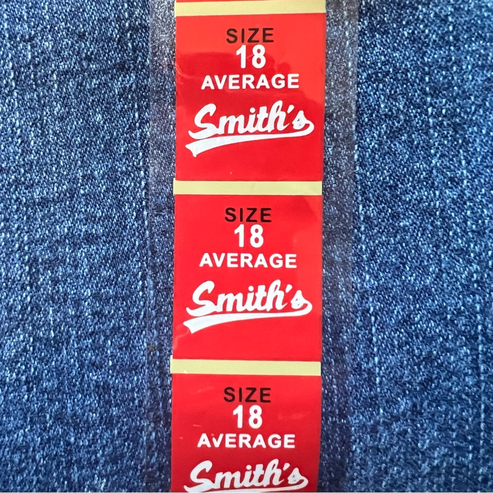 Smith's Dungarees Blue Jeans Boot Cut Stretch Med Wash High Rise Size 18 - Picture 7 of 11